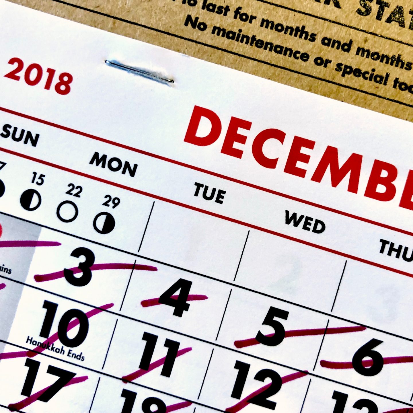 Retos de escritura para diciembre: calendario de adviento y reto de fin de año